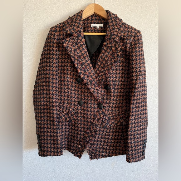 NWOT Veronica Beard Taja Houndstooth Check Cotton Blend Dickey Jacket - Picture 4 of 16